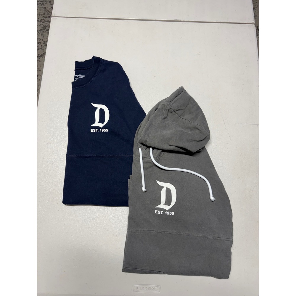 DISNEYLAND MENS SPIRIT JERSEYS BUNDLE LOT OF TWO SIZE MEDIUM & LARGE